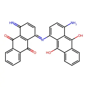 Bis(4-amino-1-anthraquinonyl)amine structure