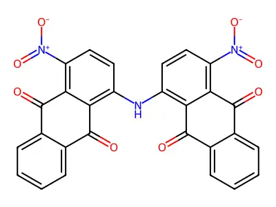 9,10-Anthracenedione, 1,1'-iminobis(4-nitro- structure