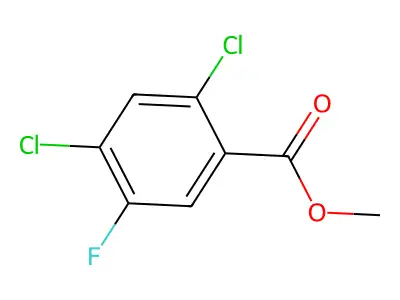 Methyl 2,4-dichloro-5-fluorobenzoate structure