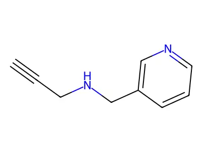 N-(pyridin-3-ylmethyl)prop-2-yn-1-amine structure