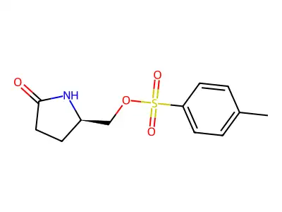 (5-Oxopyrrolidin-2-yl)methyl 4-methylbenzene-1-sulfonate structure
