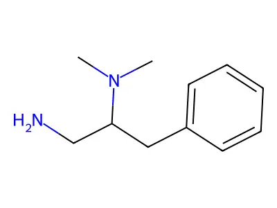 (1-Amino-3-phenylpropan-2-yl)dimethylamine structure