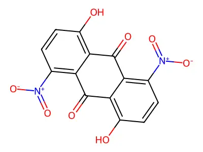 9,10-Anthracenedione, 1,5-dihydroxy-4,8-dinitro- structure