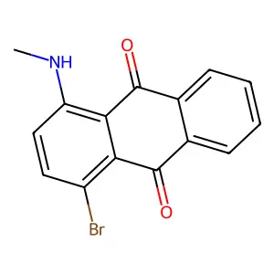 9,10-Anthracenedione, 1-bromo-4-(methylamino)- structure