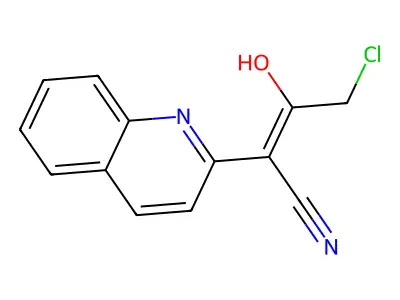 4-Chloro-3-oxo-2-(quinolin-2(1H)-ylidene)butanenitrile structure