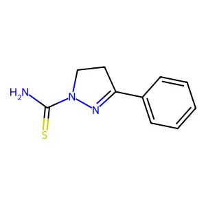 3-phenyl-4,5-dihydro-1H-pyrazole-1-carbothioamide structure
