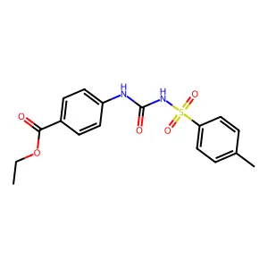 Ethyl 4-[(4-methylphenyl)sulfonylcarbamoylamino]benzoate structure