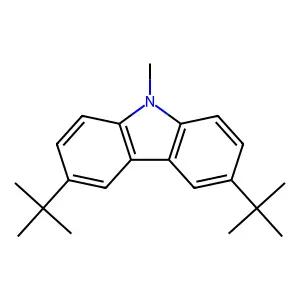 3,6-di-tert-butyl-9-methyl-9H-carbazole structure