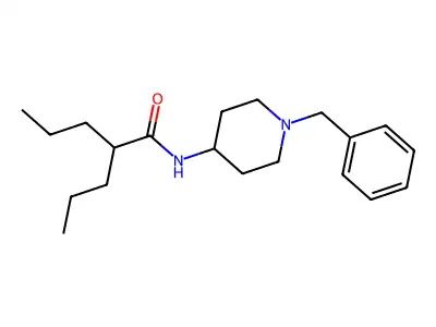 Pentanamide, N-(1-(phenylmethyl)-4-piperidinyl)-2-propyl- structure