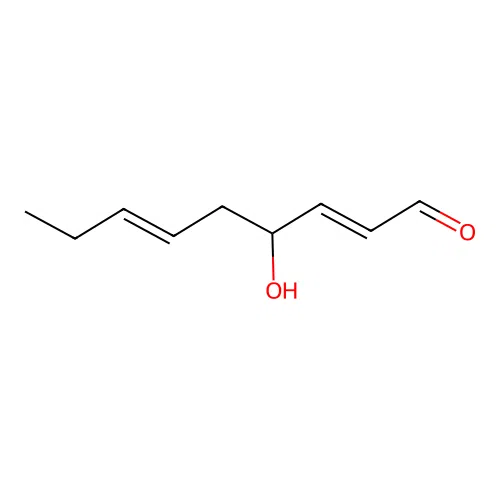 4-Hydroxynona-2,6-dienal structure