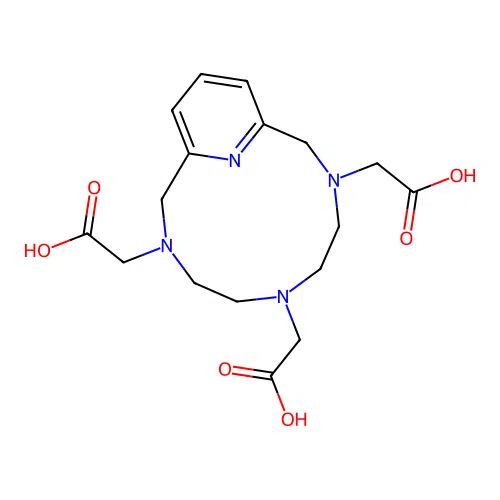 10,14-Epinitrilo-2,5,8-triazacyclotetradeca-10,12-diene-2,5,8-triacetic acid structure