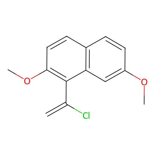 1-(1-Chlorovinyl)-2,7-dimethoxynaphthalene structure