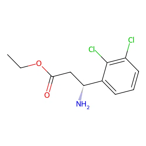 ethyl (3R)-3-amino-3-(2,3-dichlorophenyl)propanoate structure