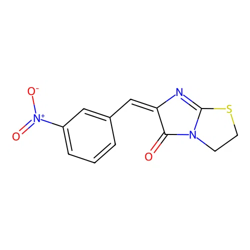 Imidazo(2,1-b)thiazol-5(6H)-one, 2,3-dihydro-6-(3-(nitrophenyl)methylene)- structure