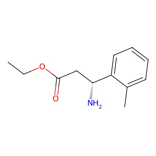 ethyl (3R)-3-amino-3-(2-methylphenyl)propanoate structure