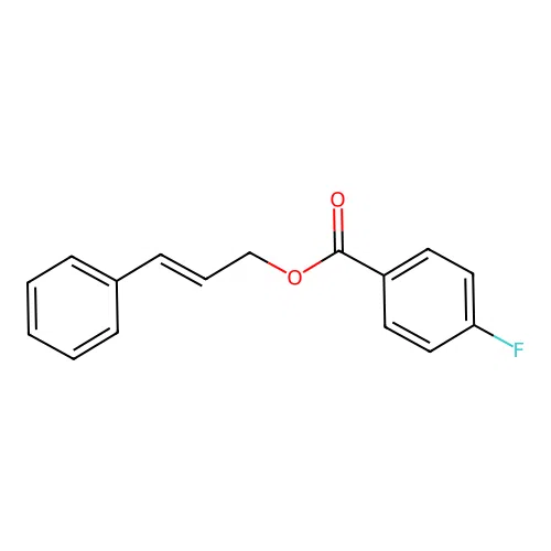 Cinnamyl 4-fluorobenzoate structure