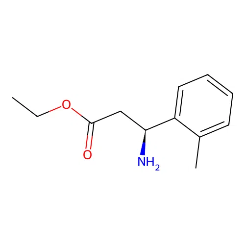 ethyl (3S)-3-amino-3-(2-methylphenyl)propanoate structure