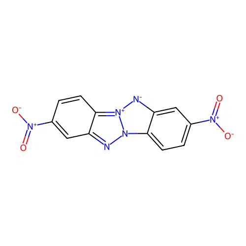 5H-Benzotriazolo[2,1-a]benzotriazol-6-ium, 3,9-dinitro-, inner salt structure