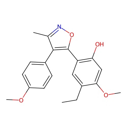 4-Ethyl-5-methoxy-2-[4-(4-methoxyphenyl)-3-methyl-1,2-oxazol-5-yl]phenol structure