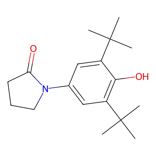 1-(3,5-Di-tert-butyl-4-hydroxyphenyl)pyrrolidin-2-one structure