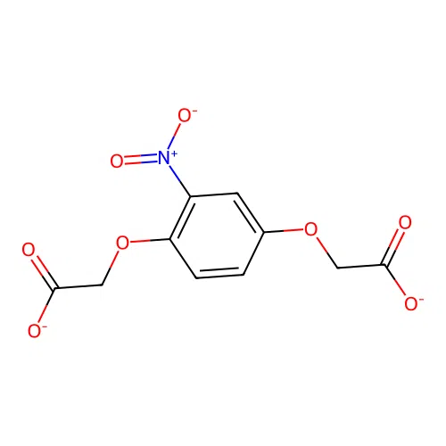 2-[4-(Carboxylatomethoxy)-3-nitrophenoxy]acetate structure