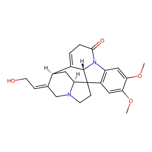 12,13-Didehydro-2,3-dimethoxy-12,24-secostrychnidin-10-one structure