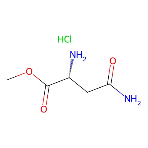 D-Asparagine methyl ester hydrochloride structure