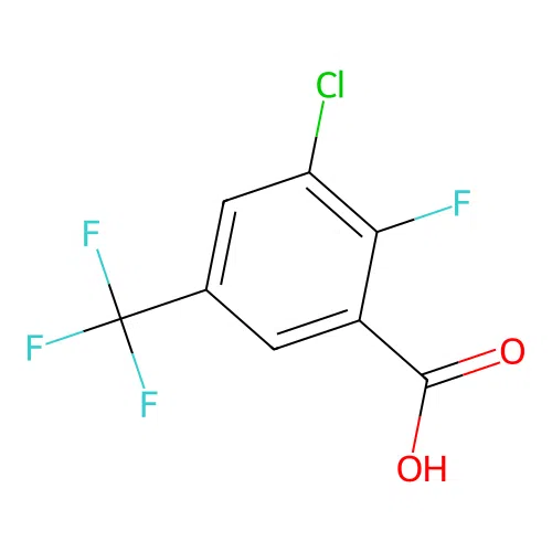 3-Chloro-2-fluoro-5-(trifluoromethyl)benzoic acid structure