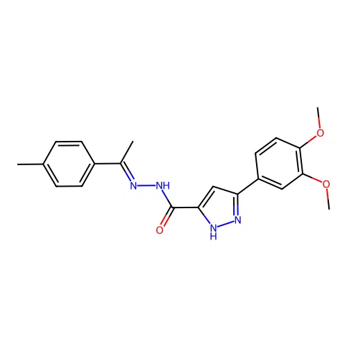 C21H22N4O3 structure