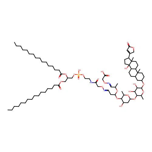 Digoxin-phosphatidylethanolamine conjugate structure