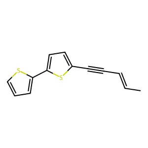 5-(3-Penten-1-ynyl)-2,2'-bithienyl structure