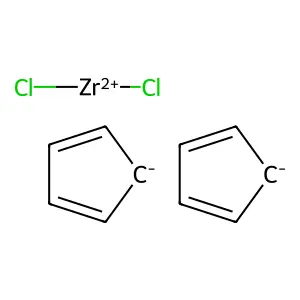 Zirconocene, dichloride structure