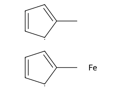 Iron(2+);1-methylcyclopenta-1,3-diene structure