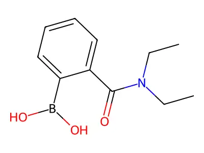 (2-(Diethylcarbamoyl)phenyl)boronic acid structure