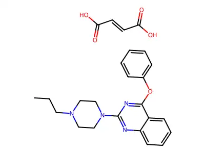 4-Phenoxy-2-(4-propylpiperazin-1-YL)quinazoline maleate structure