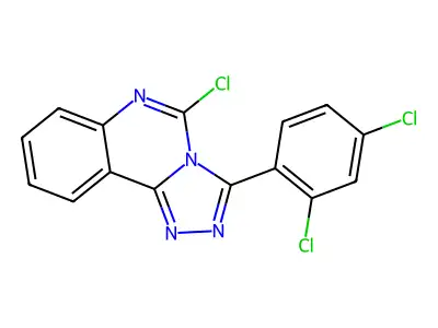 5-Chloro-3-(2,4-dichlorophenyl)-[1,2,4]triazolo[4,3-c]quinazoline structure