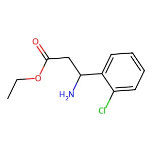 ethyl (3S)-3-amino-3-(2-chlorophenyl)propanoate structure