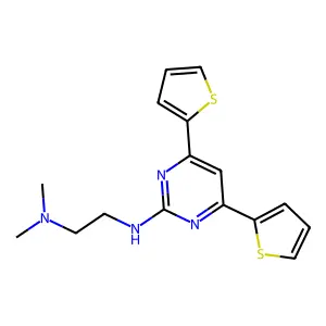 4,6-diThien-2-yl-2-NHEtNMe2-Pyr structure
