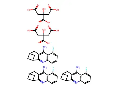 9-Amino-8-fluoro-1,2,3,4-tetrahydro-2,4-methanoacridine structure