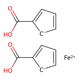Cyclopenta-2,4-diene-1-carboxylic acid;iron(2+) structure