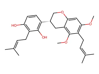 Licorisoflavan A structure
