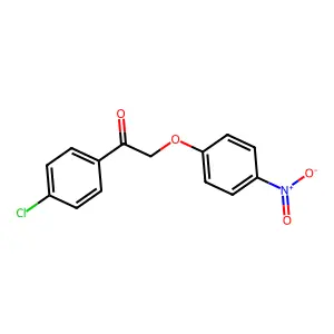 1-(4-Chlorophenyl)-2-(4-nitrophenoxy)ethanone structure