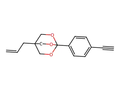 2,6,7-Trioxabicyclo(2.2.2)octane, 1-(4-ethynylphenyl)-4-(2-propenyl)- structure