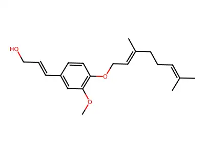3-(4-((3,7-Dimethylocta-2,6-dien-1-yl)oxy)-3-methoxyphenyl)prop-2-en-1-ol structure