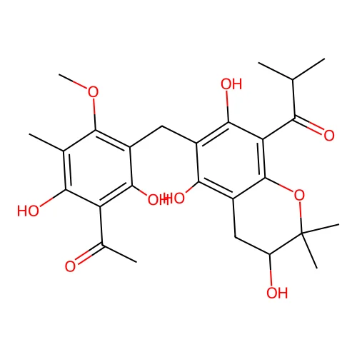 Isobutyrylmallotochromanol structure