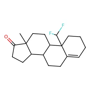 19,19-Difluoroandrost-4-en-17-one structure