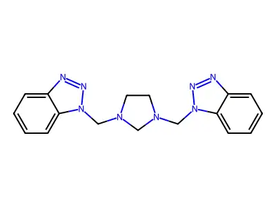 1-{[3-(1H-1,2,3-Benzotriazol-1-ylmethyl)imidazolidin-1-yl]methyl}-1H-1,2,3-benzotriazole structure