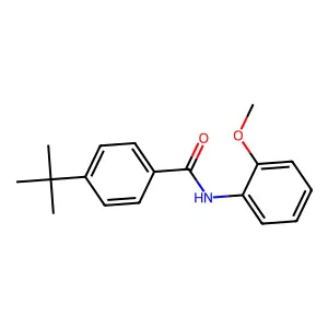 4-Tert-butyl-N-(2-methoxyphenyl)benzamide structure