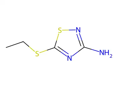 3-Amino-5-ethylthio-1,2,4-thiadiazole structure