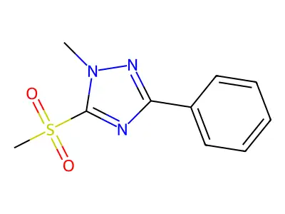 1H-1,2,4-Triazole, 1-methyl-5-(methylsulfonyl)-3-phenyl- structure